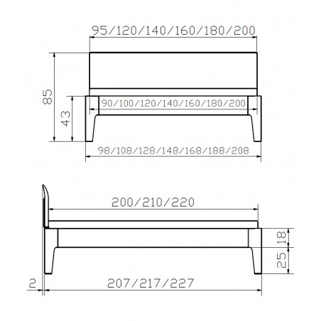 Hasena Bett Condo Skizze
