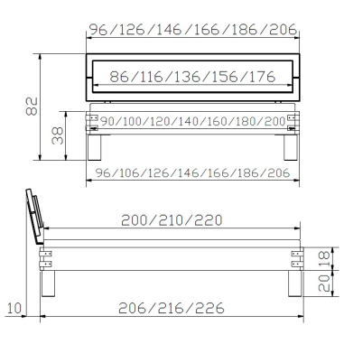 Factory Bett Arona Skizze