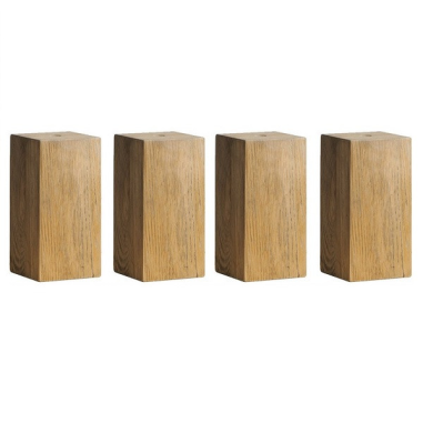 Lit Oak-Vintage pieds de lit