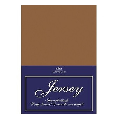Jersey Fixleintuch braun