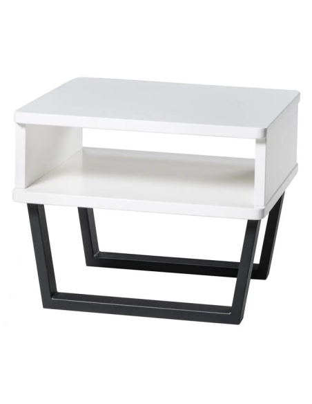 Nachttisch Surf Buche weiss deckend, lackiert