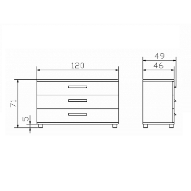 Commode Sigma croquis