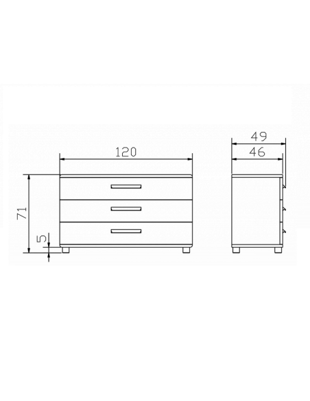 Commode Sigma croquis