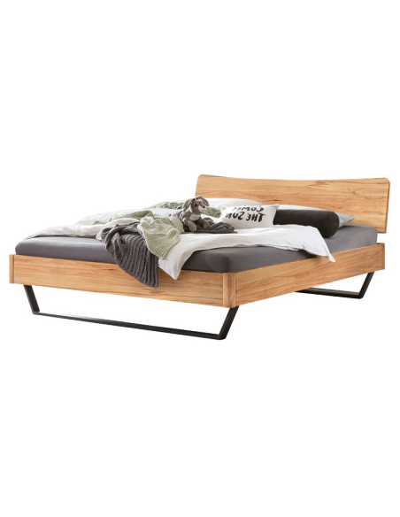 Lit Tresali hêtre noueux naturel, huilé