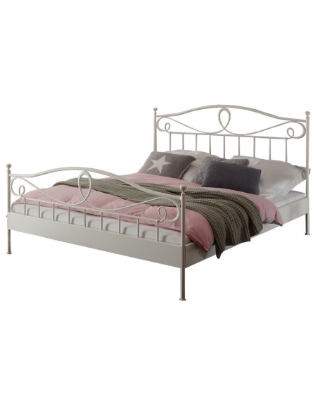 Lit en fer Romantic blanc