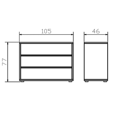 Commode Tola croquis