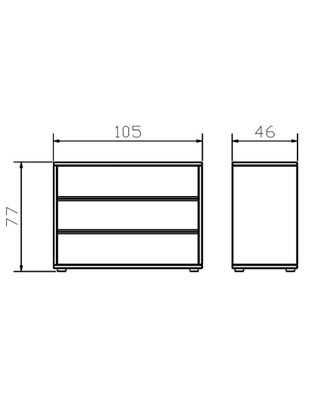 Commode Tola croquis