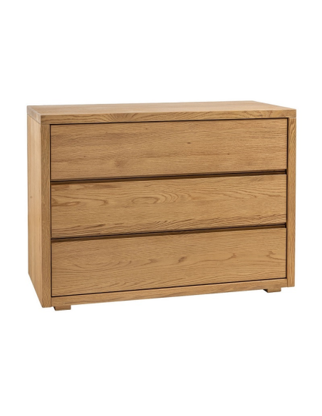 Commode Tola chêne noueux pure, brossé, huilé