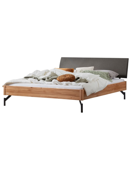 Lit Broni hêtre noueux naturel, huilé