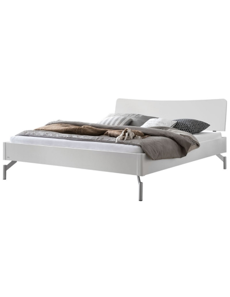 Bett Albibia Buche weiss deckend, lackiert