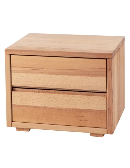 Table de nuit Vera hêtre noueux naturel, huilé