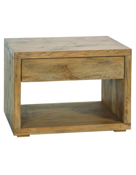 Nachttisch Cubo Wildeiche Vintage natur, geölt