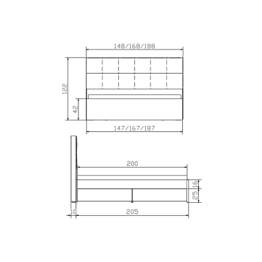Lit à tiroirs Oletto