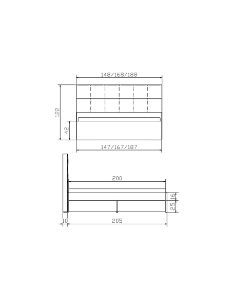 Lit à tiroirs Oletto