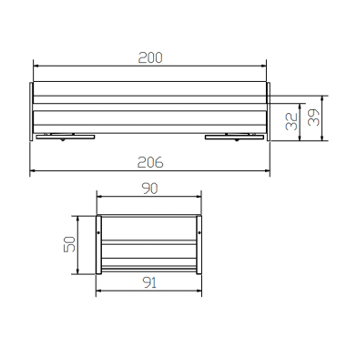 Lit gigogne Lido croquis