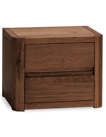 Table de nuit Cara chêne cognac, brossé, huilé