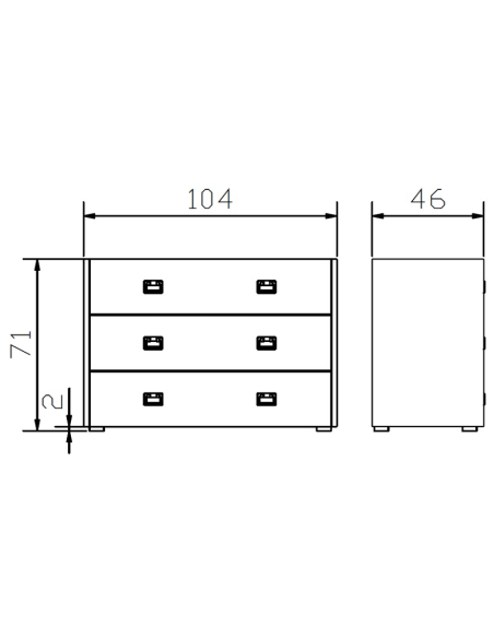 Commode Calino croquis