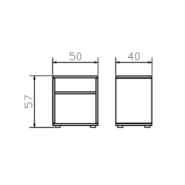 Nachttisch Turo Skizze