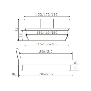 Bett Montieri Skizze