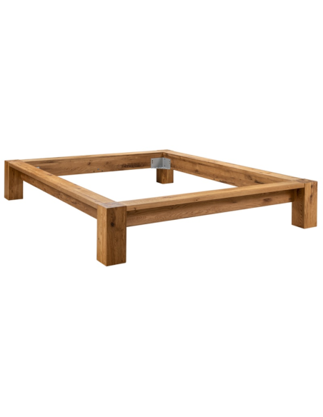 Lit Cortina-Wild chêne noueux naturel, brossé, huilé