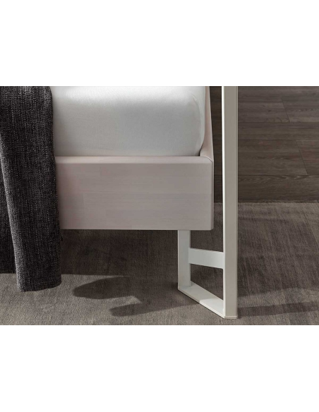 Lit baldaquin Cielo pieds métal blanc