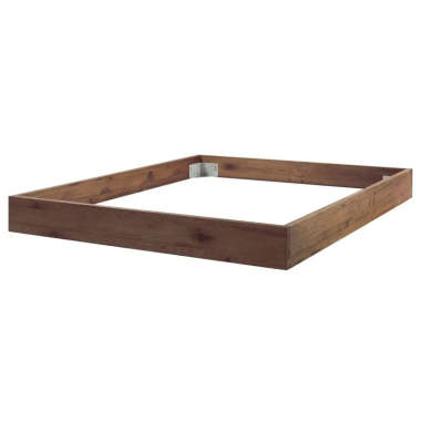 Bettgestell Oak-Wild Wildeiche coffee