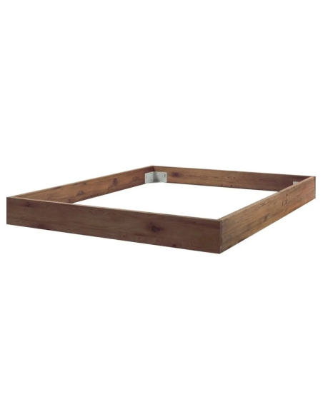 Bettgestell Oak-Wild Wildeiche coffee