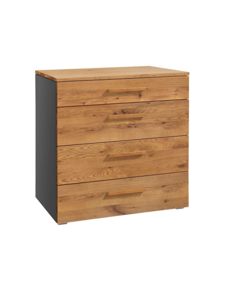 Commode Atrine chêne noueux naturel, brossé, huilé