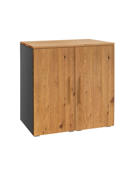 Commode Portina chêne noueux naturel, brossé, huilé