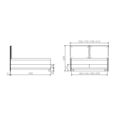 Boxspringbett Zamora Skizze