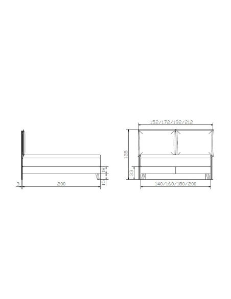 Boxspringbett Ricarda Skizze