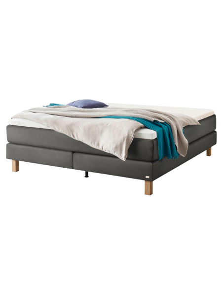 Boxspringbett Carlota Farbe Monet steel