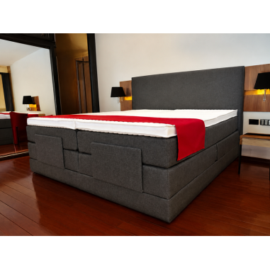 Lit boxspring électrique Zermatt anthracite
