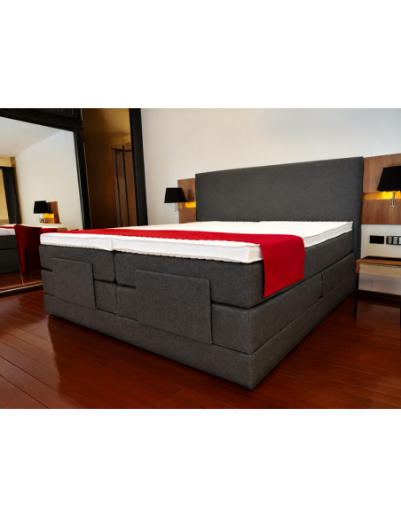 Lit boxspring électrique Zermatt anthracite