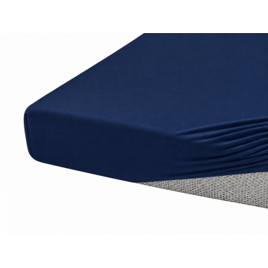 Drap-housse bleu foncé