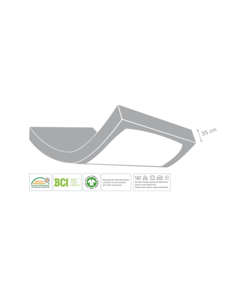 Drap-housse jaune clair indications