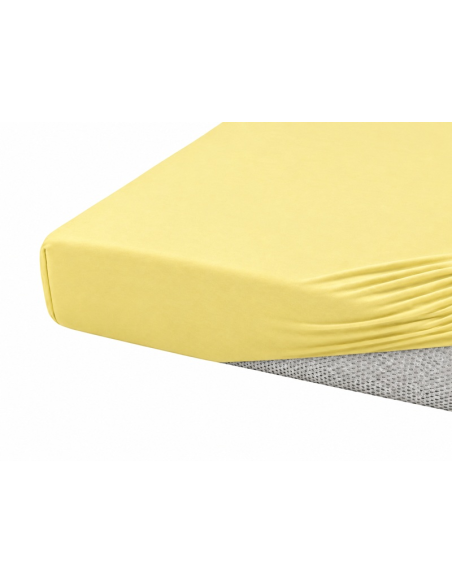 Drap-housse jaune clair