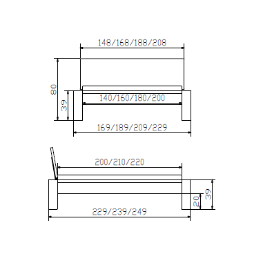 Naturbett Cortina Skizze