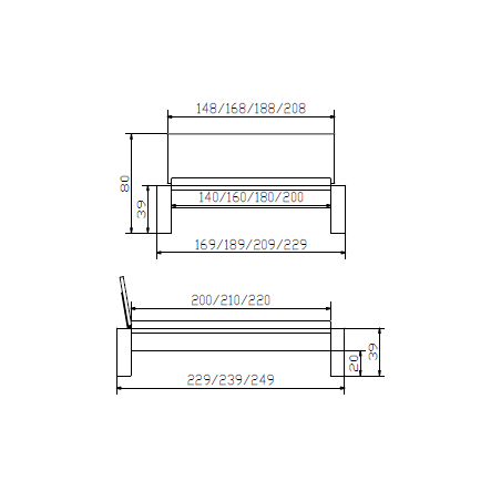 Naturbett Cortina Skizze