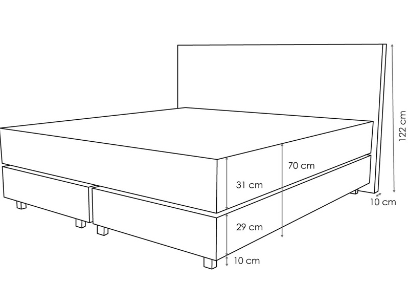 Lit boxspring Lugano